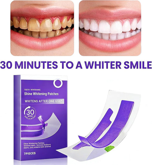 YLbufllay 2PC 14 28 30 Purple Whitening Strips, Teeth Whitening Strips Strips Treatments, for Sensitive Teeth, Enamel