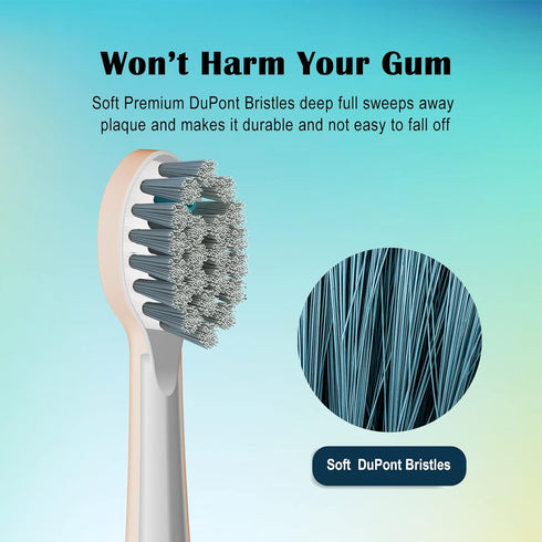 Replacement Brush Heads for Waterpik Sonic Fusion 2.0, 3 Count, Compact, White, Soft Bristles