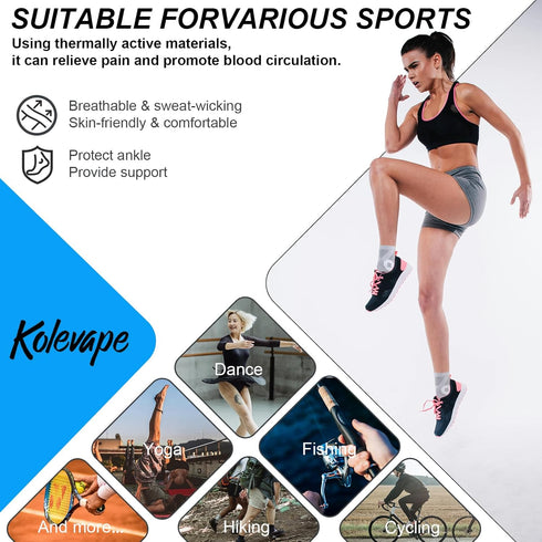 3 Pairs Neuropathy Socks for Women & Men, Nano Comprex Ankle Sleeves for Neuropathy Pain, Anti Fatigue Compression