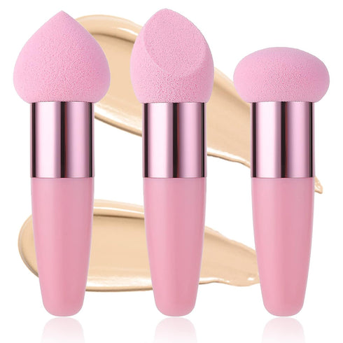 Sibba 3 PCS Makeup Sponges, Foundation Beauty Blender, Wet and Dry Applicator, Cosmetic Concealer Face Brush