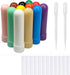 12 PCS Nasal Inhaler Tubes Kit with 12 Empty Tubes (with Wicks) & 2 Droppers