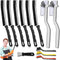 Crevice Cleaning Brush Set, Hard Bristle Gap Scrubber Tools for Bathroom Grout,
