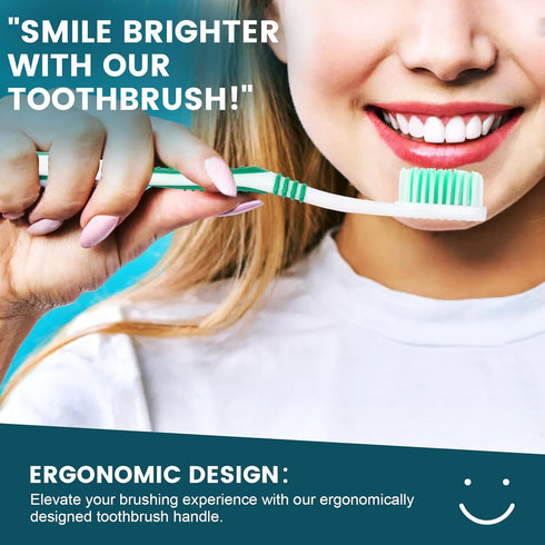 100 PCS Individually Wrapped Bulk Toothbrushes with Toothpastes, Colorful Manual Disposable Toothbrushes for Adults or