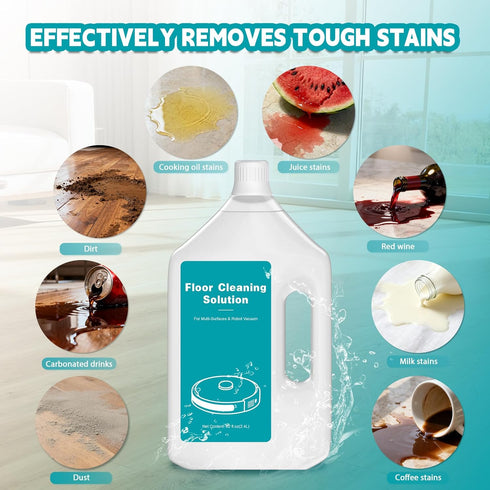 QKLYXEN 82 OZ/2.4 FL L Original Scented Floor Cleaning Solution Compatible with Dreame Cleaning Solution, Pet-friendly