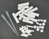 12 Sets Essential Oil Aromatherapy Tubes, Blank Nasal Inhalers (12 Complete Sticks) + 2 Polyethylene Pipette Droppers