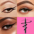 Liquid Eyeliner Waterproof with Precise Brush Tip, Professional Ink Eyeliner Pencil for Thin & Thick Lines, Black