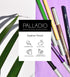 Palladio Wooden Eyeliner Pencil, Lavender, Thin Shape, Easy Application, Long Lasting, Rich Pigment