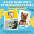 HOYOLS Clear Elastic Hair Bands, 2500 Small Rubber Bands for Girls Kids Women, Non-Slip Tiny Soft Hair Ties