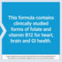 Life Extension BioActive Folate & Vitamin B12 | 90 Capsules | Promotes Heart, Brain & GI Tract Health