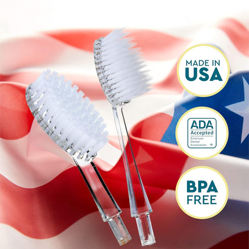 Radius Toothbrush Replacement Brush Heads, Soft, 2-Count Pack of 6