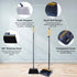JEHONN Broom and Dustpan Set, 54 Inches Long Handle, Lightweight Indoor Upright Dust Pan with Comb Teeth for Home
