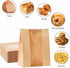 Ocmoiy 100Pcs 13.7x8.2x3.5 Inch Tin Tie Tab Lock Large Paper Bread Bags for Homemade Sourdough Bread Bags Resealable