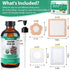 MuseLuxe 40 Bottle(8oz),Cotton Pack Pcs Castor Oil Patches with Castor Oil Organic Cold Pressed Unrefined Glass Caster
