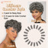 PHOCAS HairPhocas 5 Packs Synthetic Crochet Hair 10 inch 20roots/pack (Gray)