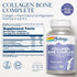 SOLARAY Collagen Bone Complete, Advanced Bone Matrix Formula with Plant Calcium & Magnesium (30 Servings, 90 VegCaps)