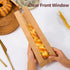 MXYEVL 50 Pack Baguette Bags for Homemade Bread with Stickers, Reusable Kraft Paper Bread Bags, Long Sourdough Paper