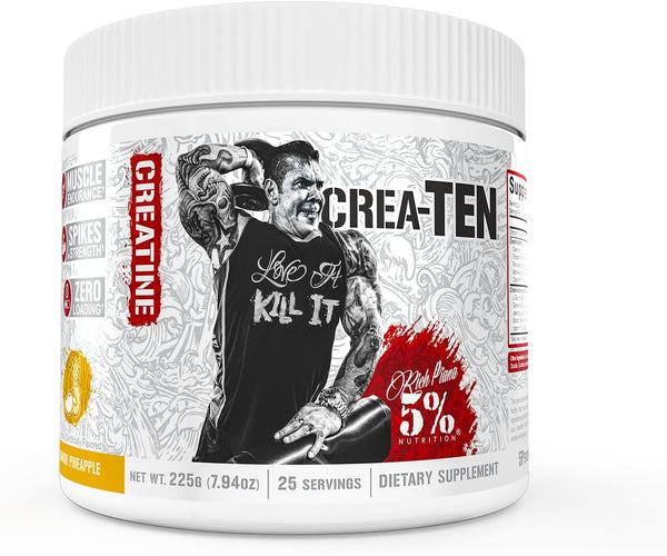 5% Nutrition CreaTEN Creatine Complex + Accelerators, Flavored Creatine Powder for Muscle Gain, Max Power, Strength,