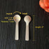 Gmark 4" Mini Wooden Spoons, 100 ct, Biodegradable Birchwood