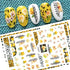 Flower Nail Art Stickers Decals 6 Sheets, Spring Rose 3D Self-Adhesive Nail Stickers for Women