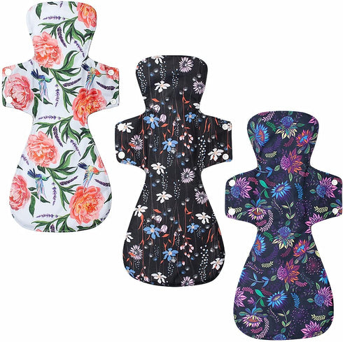 ReUseLife 4 Set 1 3 16 Inch Pieces piece Medium Wet Bag + Pieces Regular Cloth Mama Cloth/Menstrual Pads/Reusable