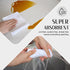SINLAND 12 Pack Microfiber Cleaning Cloths, 12"x12", White, Absorbent Dish Rags, No Streak Lens Cloths