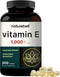 NatureBell Vitamin E Oil Softgels, 1,000 IU Per Serving, 300 Pills | Essential Antioxidant Supplements for Skin, Heart,