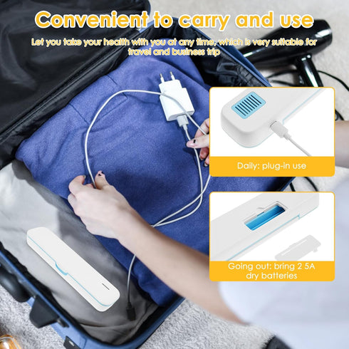 XYDHQS Toothbrush Sanitizer Case, Portable Firm Tooth Brush Container Cover with Lid, Suitable for Ordinary