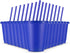 Rtteri 15 Pcs Reusable Kids Cups with Straws and Lids, 16 oz Glitter Tumblers for Parties, Navy Blue