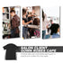 Lurrose Salon Client Gown Robes - Kimono Style Hair Cutting Smock for Clients, Black