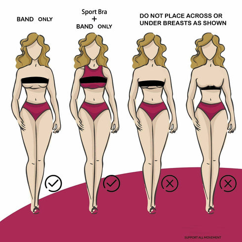 Post Surgery Breast Implant Stabilizer and Chest Compression Support Band, Breast Augmentation and Reduction Strap