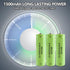 Rechargeable AA NIMH 1.2V 1500mAh Batteries, 2 Pack, Pre-Charged for Solar Light, Remotes, Flashlight, Toys