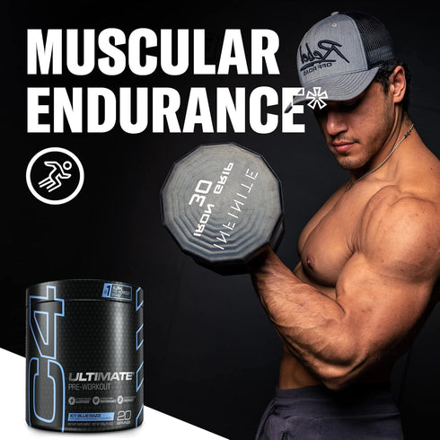Cellucor C4 Ultimate Pre Workout Powder ICY Blue Razz, Sugar Free Energy Supplement, 20 Servings