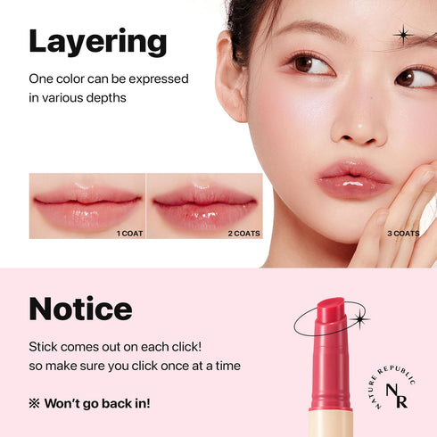Nature Republic HONEY MELTING LIP, 03 BERRY, K-BEAUTY Lip Plumper, Tint, Balm, Korean Lip Gloss