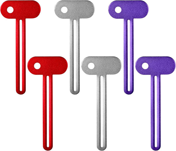 QfwdfcTrenz 6 Pcs Toothpaste Roller Squeezer Tool Metal Tube Squeezer Manual Toothpaste Tube