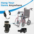 Pack, 2 Mobility Combo Hook, Phone and Cup Holder for Walker, Portable Beverage Holder for Wheelchair and Strollers