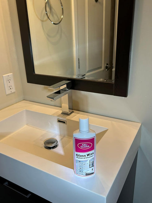 TR 8 oz. Gel-Gloss No Seak Glass Wax | Professional-Grade Silicon Wax Formulation | Removes Water Spots, Hard Water