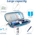 YOUSHARES Insulin Cooler Travel Case with 2 Cooler Ice Packs, Small EVA Diabetic Insulated Organizer Portable Cooling Bag for Medication Cooling Insulation, Epi Pen Carrying Bag (Lilies)
