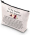 Pregnancy Daughter Makeup Bag with Waterproof Canvas and Zipper Closure