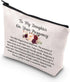 Pregnancy Daughter Makeup Bag with Waterproof Canvas and Zipper Closure