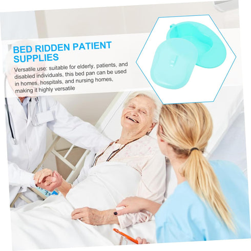 SOPOTUTU Large Bed Pan for Seniors Portable Toilet for Elderly Bed Pans for Men Women Hospital Use Easy