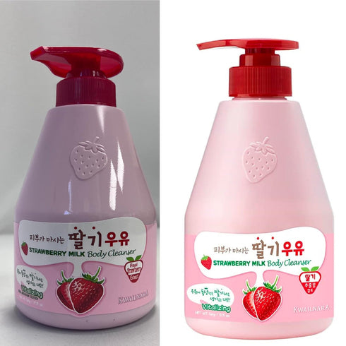 WELCOS KWAILNARA Strawberry Milk Body Cleanser 560 g / 19.75 oz
