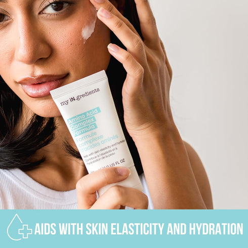 masque BAR My Ingredients Amino Acid Complex Formula Moisturizer for Face -Soothing and Hydrating Korean Skin Care, Boosts Skin Elasticity and Hydration- Unique 12-Peptide Blend-1Fl Oz