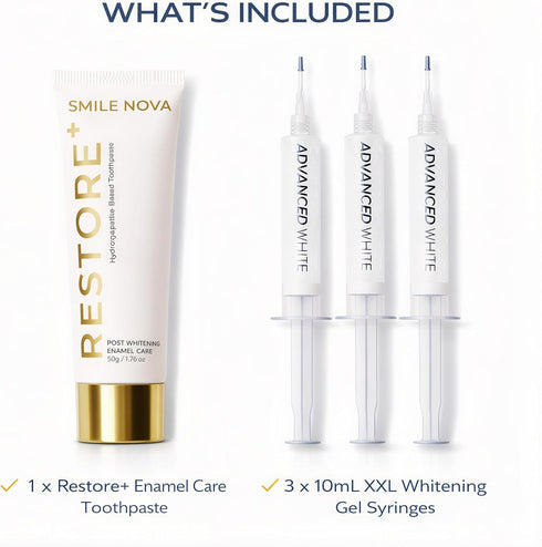 Pack 60 35% 310 mL Advanced White Teeth Whitening Gel Refill Treatments | Carbamide Peroxide Professional Dental-Grade