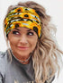Huachi 4 Packs Boho Headbands for Women: Wide Sunflower Thick Elastic Hairbands for Sport Yoga