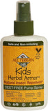 Kids Herbal Armor Insect Repellent, DEET-Free Pump Spray, 4oz, Plant-Based & All-Natural