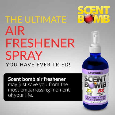 Scent Bomb Air Freshener Spray, Long-Lasting Odor Eliminator for Home & Car, Effective Deodorizer Spray for Kitchen