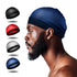 Selalu 4Pcs Wave Cap, Silk Stocking Wave Caps for 360 Waves, Silky Durag for Men