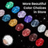 YTD Likomey Reflective Glitter Gel Nail Polish, 15ml Red Flash Diamond Shimmer Gel for Salon Home Nail Art