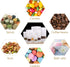 FireKylin 100 Pcs Resealable Bags, 4.7" x 7.9" Stand Up White Kraft Paper Bags with Zip Lock for Food Storage