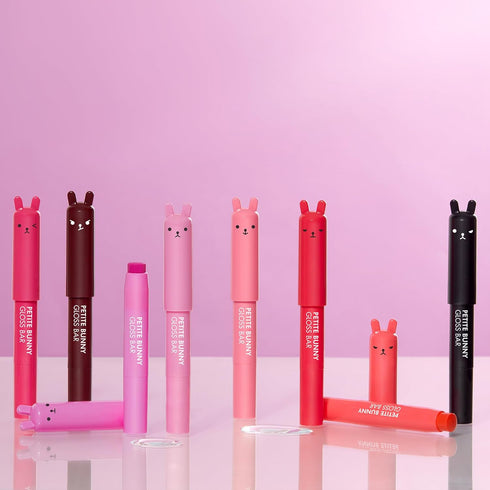 TONYMOLY Petit Bunny Lip Gloss for Women, Long Lasting Lip Crayon, Juicy Peach